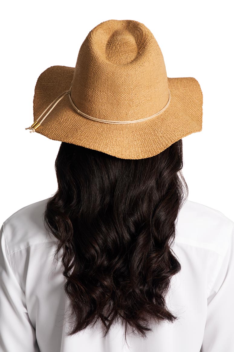 Women's Isla Hand Woven Fedora Toyo Straw | Toast