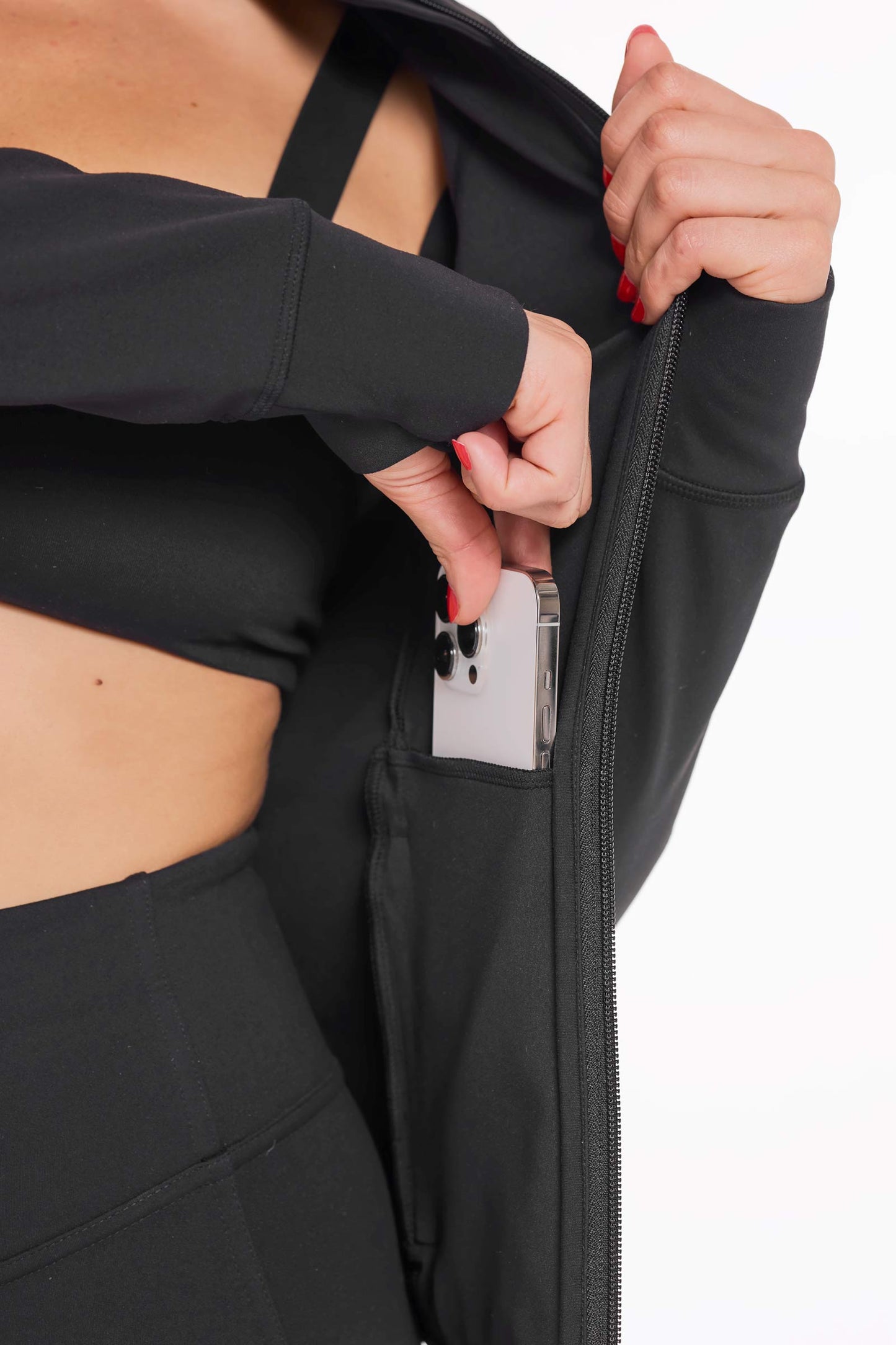 Women's Namaste Yoga Jacket | Black