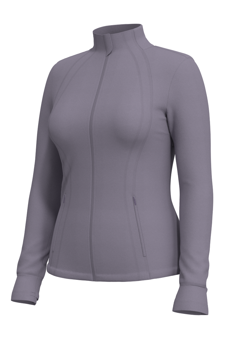 Women's Namaste Yoga Jacket | Lavender Grey