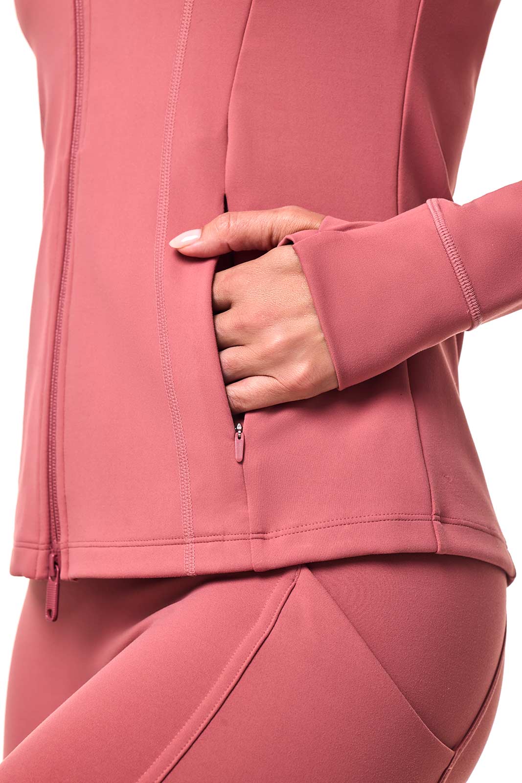 Women's Namaste Yoga Jacket | Terracotta Rose