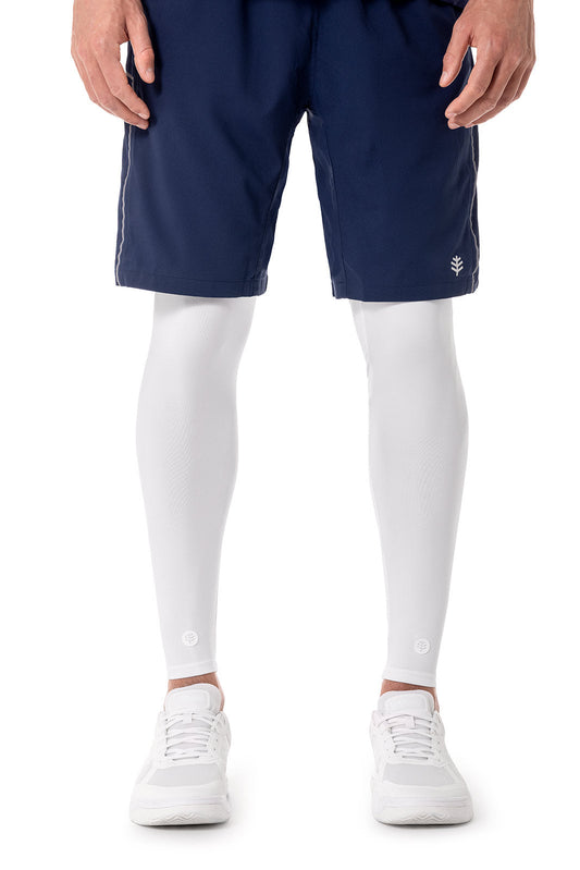 Unisex Maxshield Performance Leg Sleeve | White