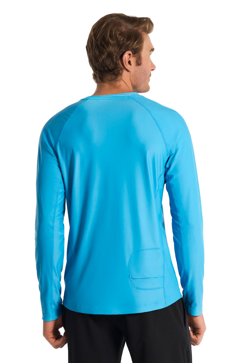 Men's Hightide Lite Long Sleeve Shirt Slate | Malibu Blue