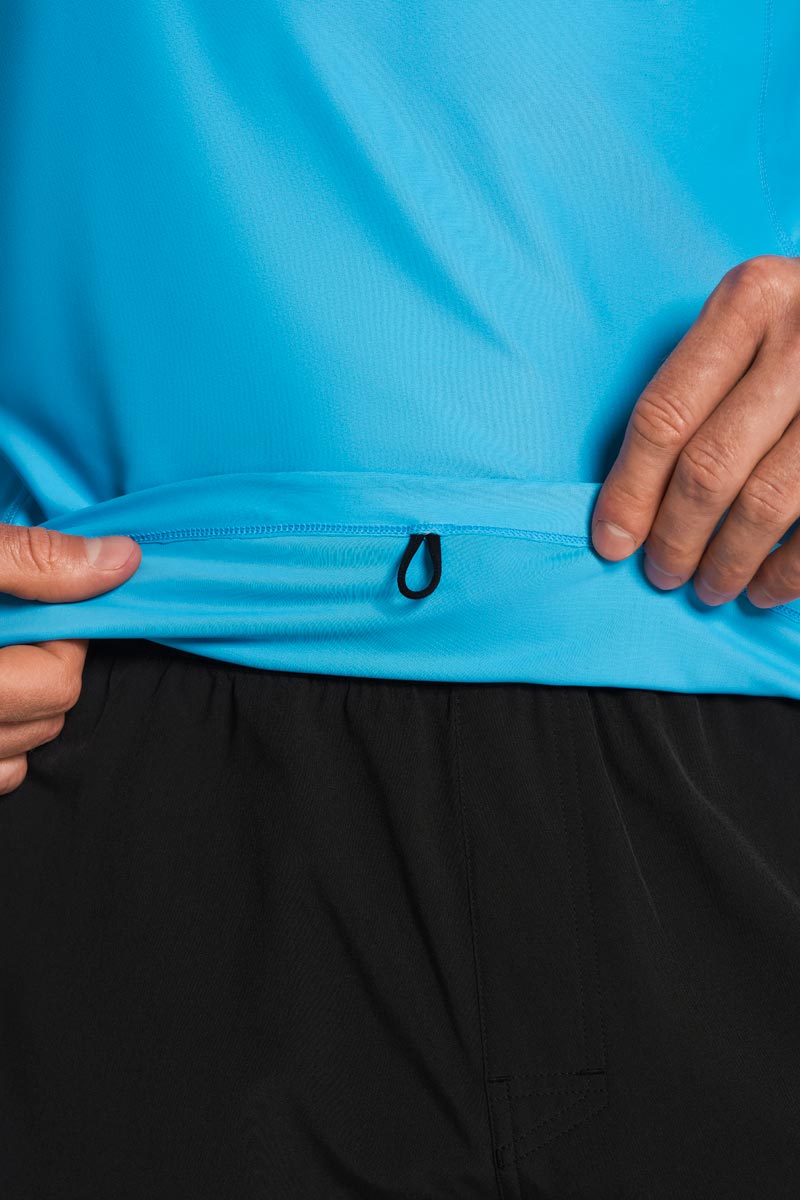 Men's Hightide Lite Long Sleeve Shirt Slate | Malibu Blue