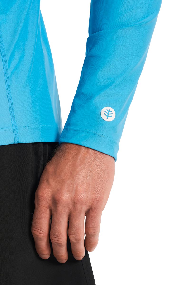 Men's Hightide Lite Long Sleeve Shirt Slate | Malibu Blue