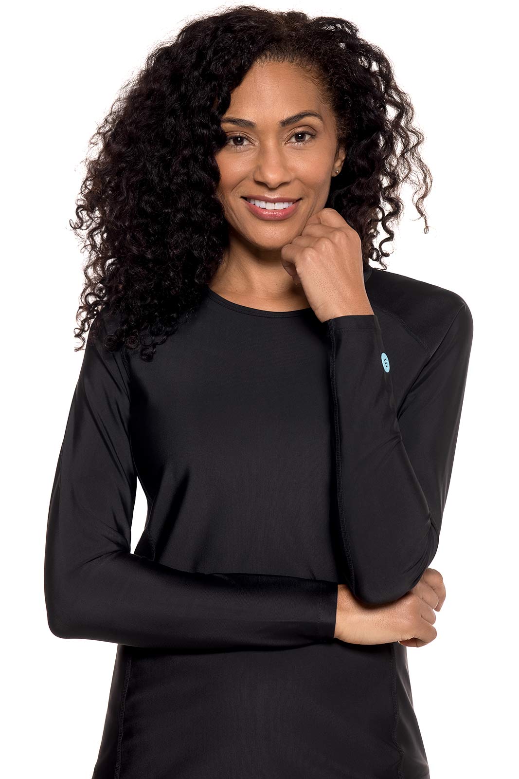 Women's Hightide Lite Long Sleeve Swim Shirt | Black