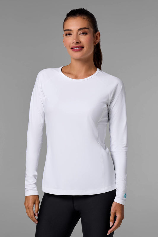 Women's Hightide Lite Long Sleeve Swim Shirt | White