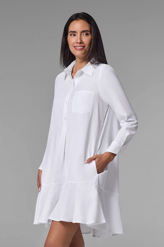 Women's Castaneda Shirt Dress | White