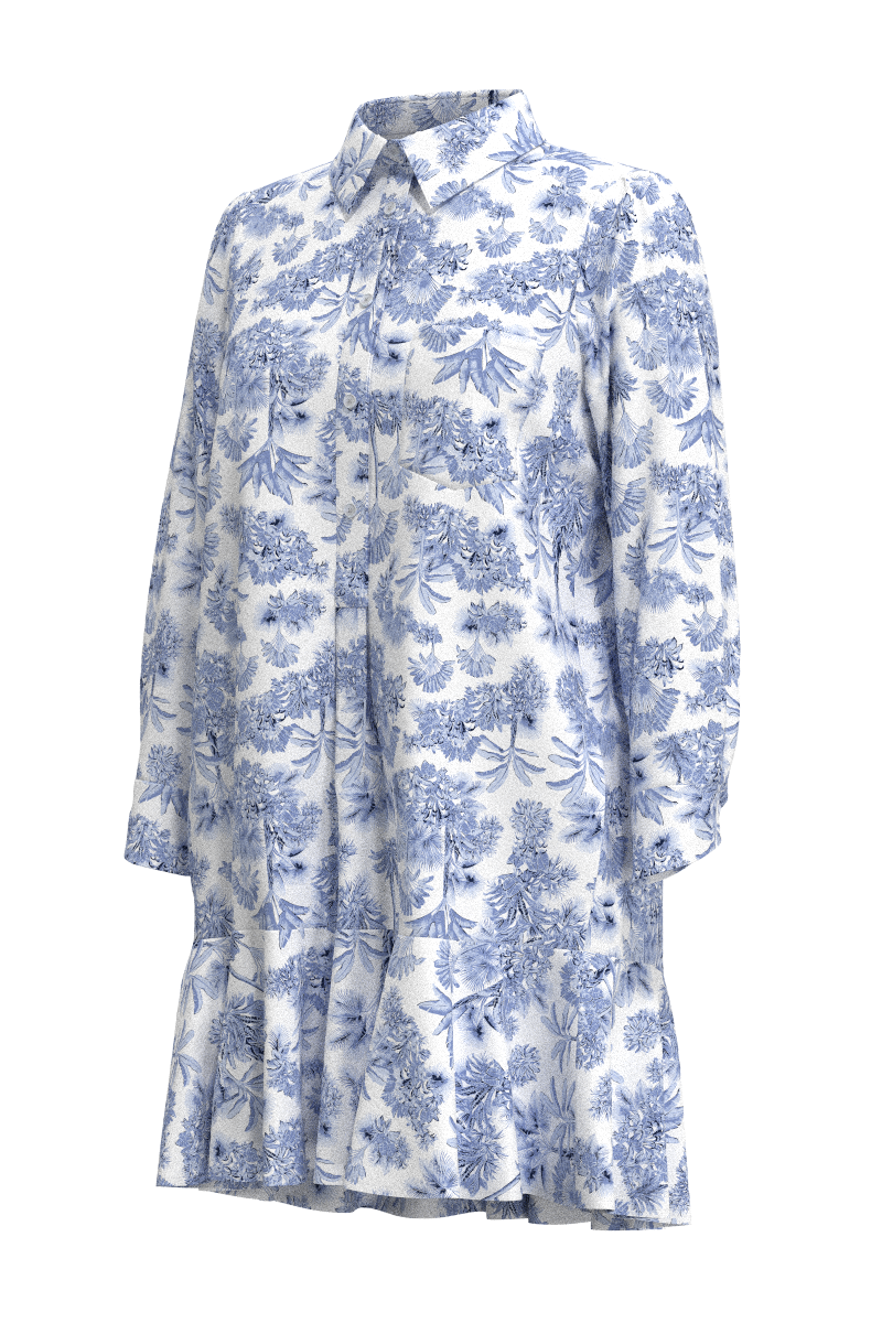 Women's Castaneda Shirt Dress | Periwinkle Isla Bonita