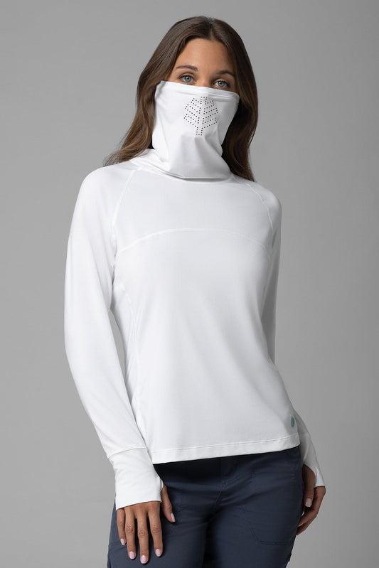 Women's Vented Paros Fishing T-Shirt | White