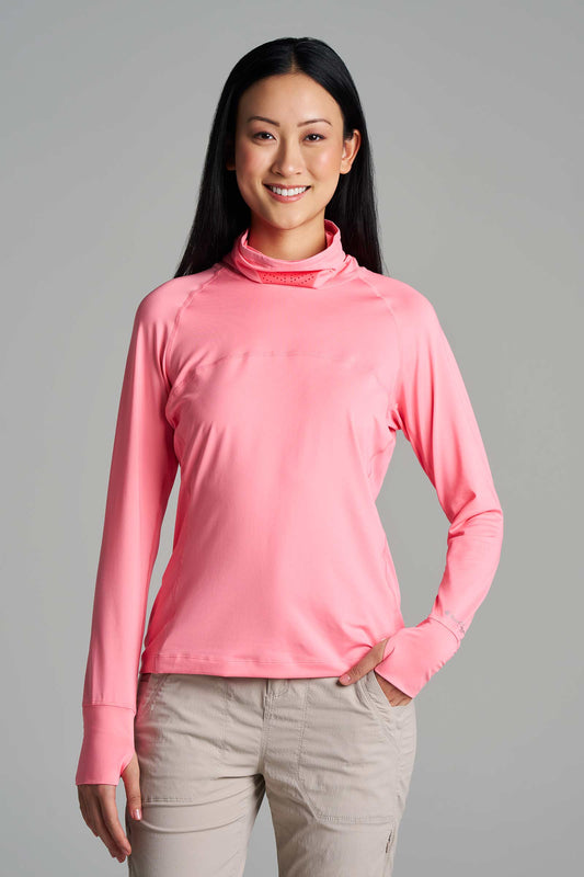 Women's Vented Paros Fishing T-Shirt | Flamingo Pink