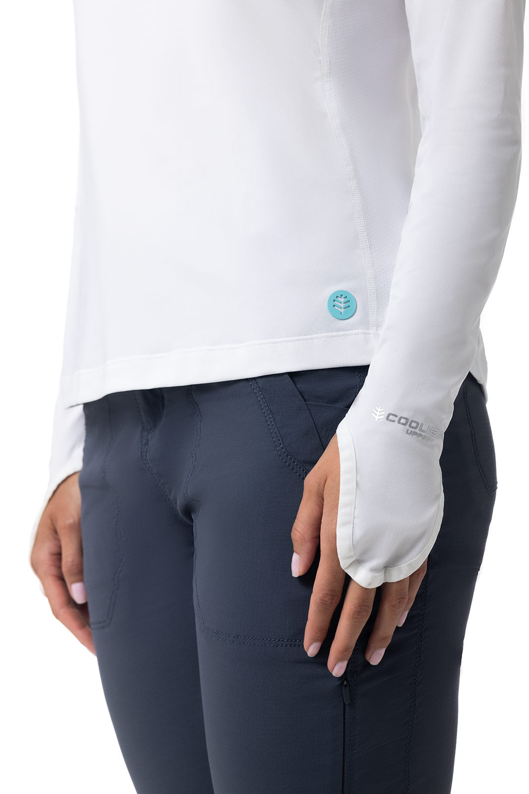 Women's Vented Paros Fishing Hoodie | White