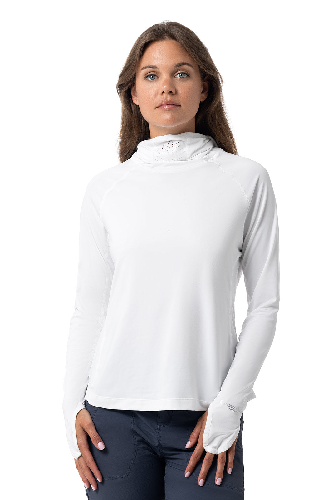 Women's Vented Paros Fishing Hoodie | White