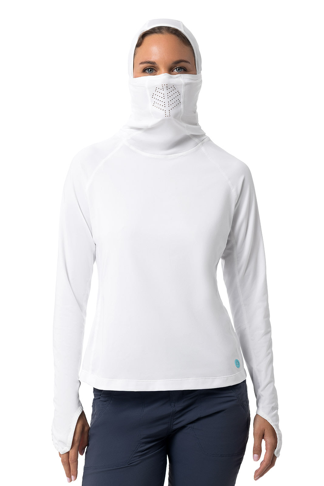 Women's Vented Paros Fishing Hoodie | White