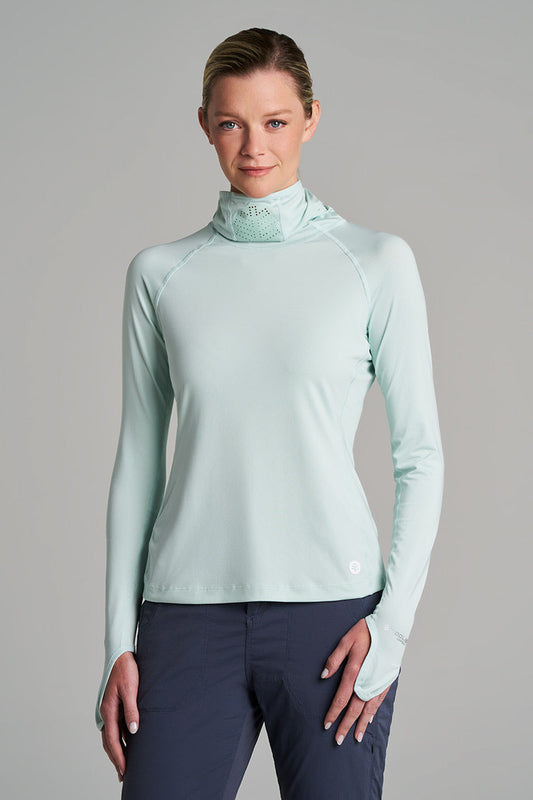 Women's Vented Paros Sailing Hoodie | Misty Aqua
