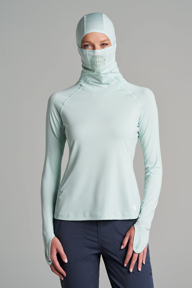 Women's Vented Paros Sailing Hoodie | Misty Aqua