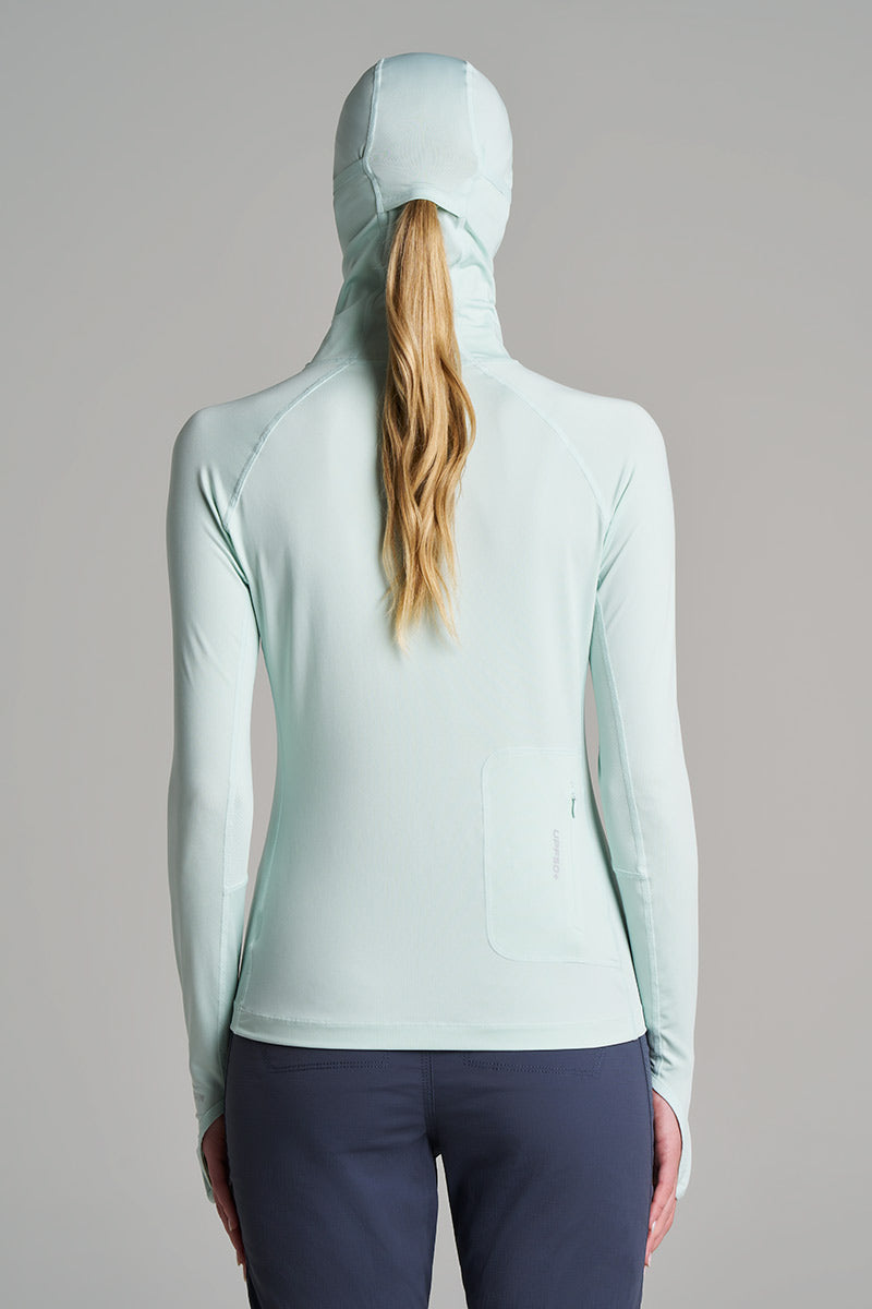 Women's Vented Paros Sailing Hoodie | Misty Aqua