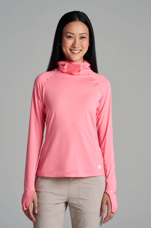 Women's Vented Paros Sailing Hoodie | Flamingo Pink