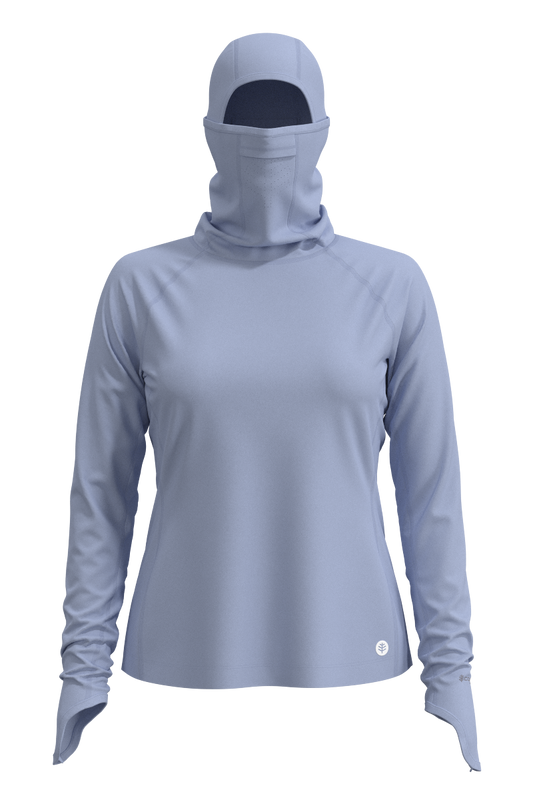 Women's Vented Paros Fishing Hoodie | Periwinkle