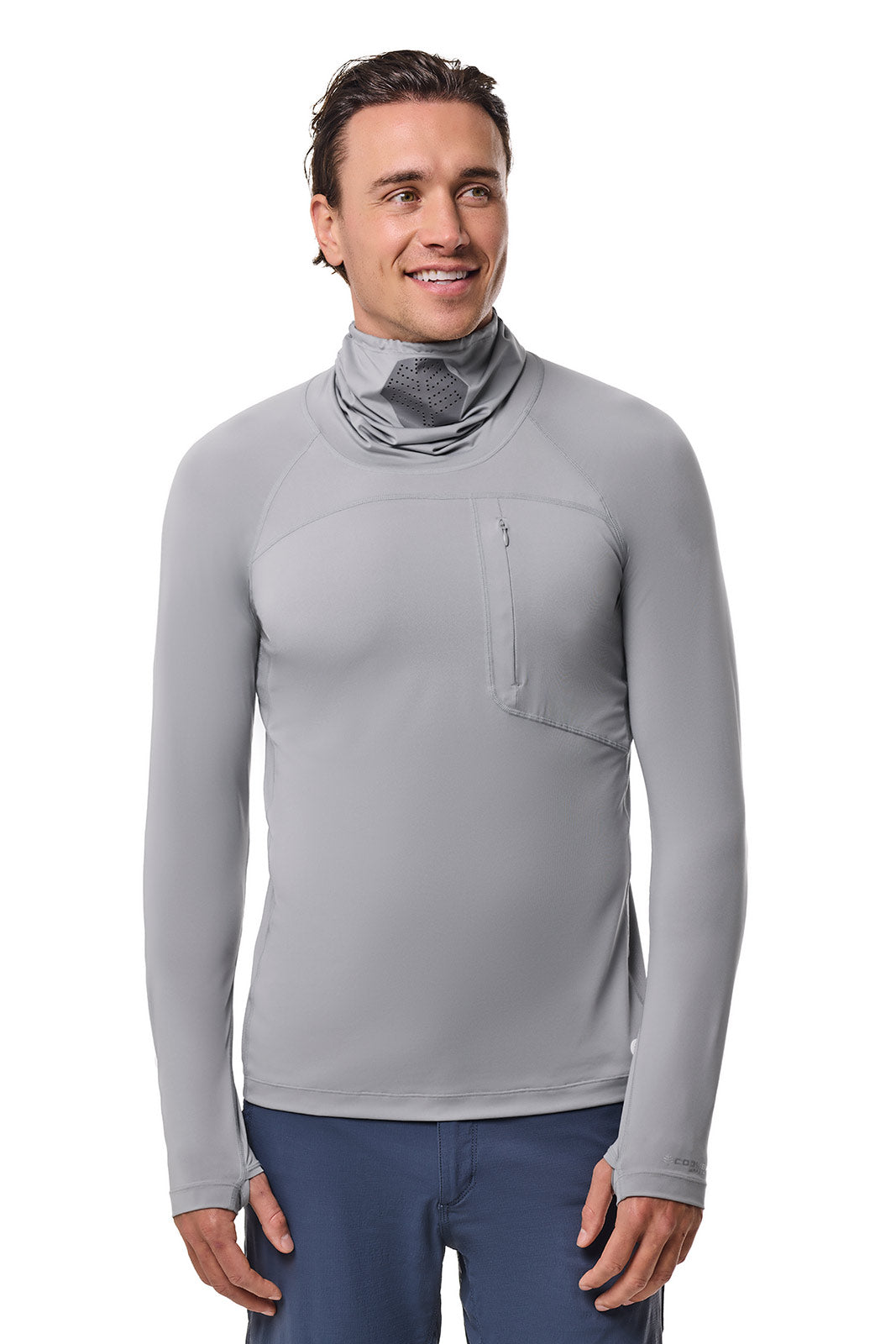 Men's Vented Andros Fishing T-Shirt | Slate