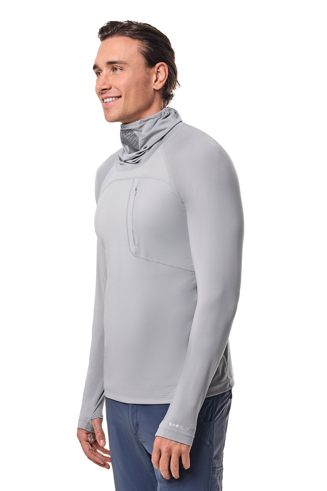 Men's Vented Andros Fishing T-Shirt | Slate