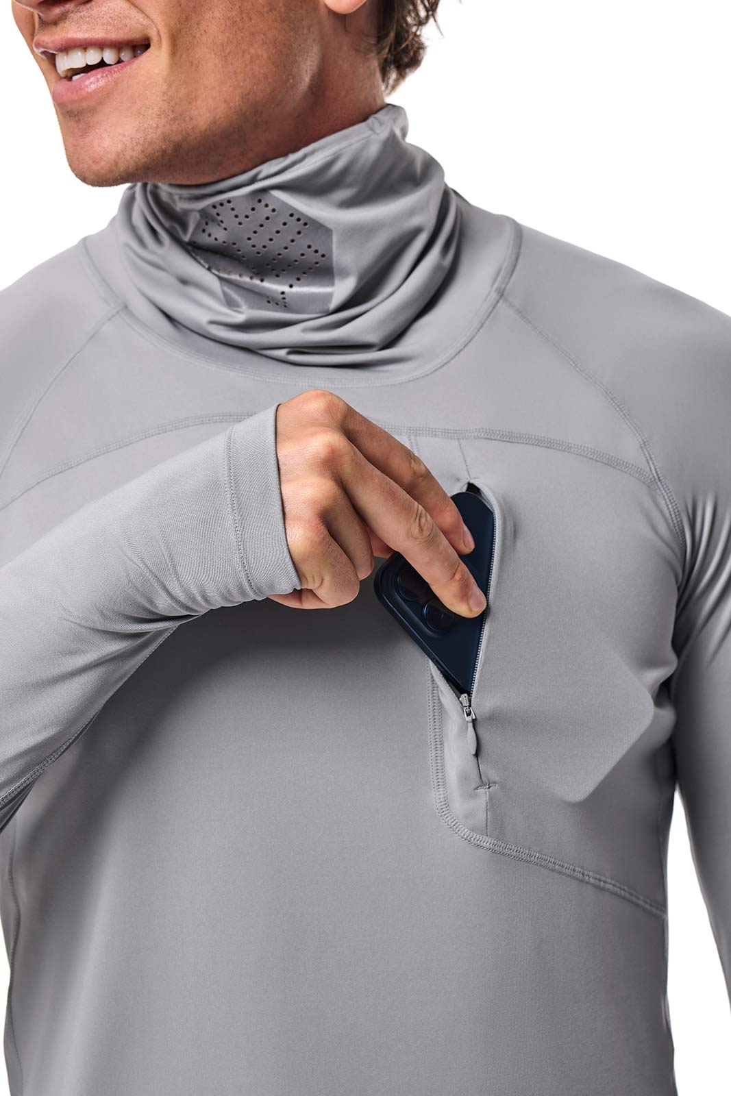 Men's Vented Andros Fishing T-Shirt | Slate