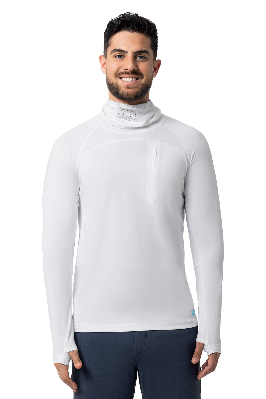 Men's Vented Andros Fishing T-Shirt | White