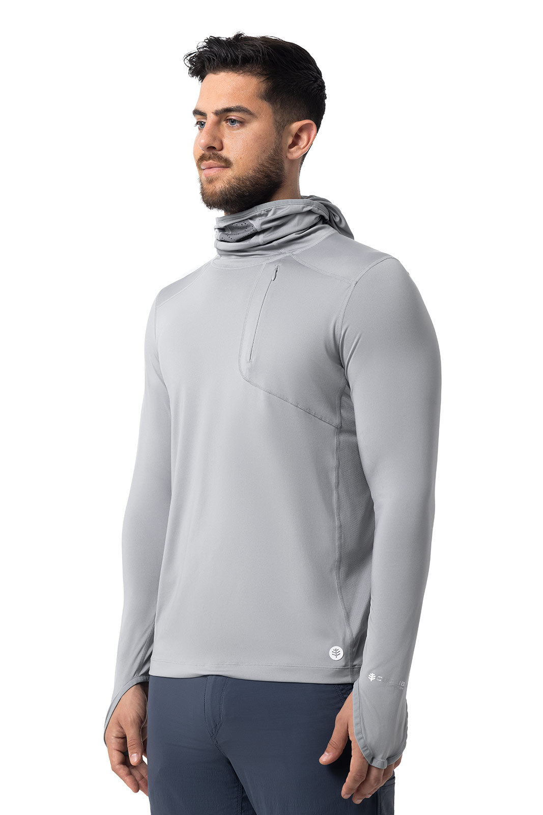Men's Vented Andros Fishing Hoodie | Slate