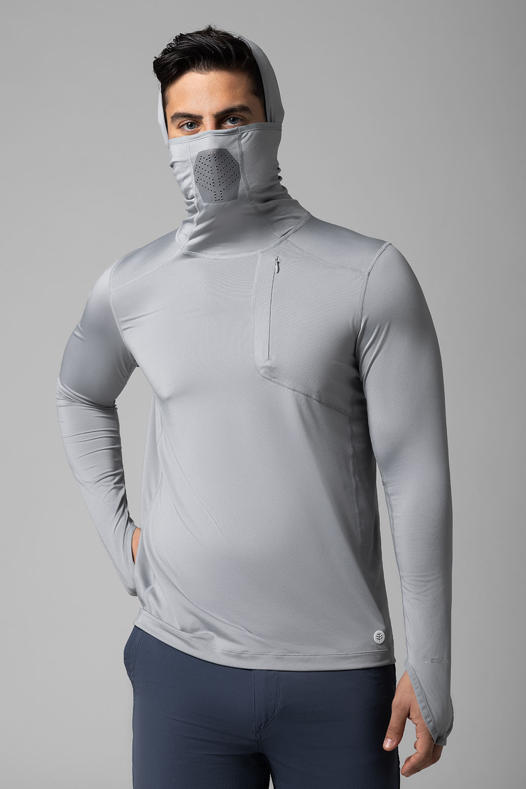 Men's Vented Andros Fishing Hoodie | Slate