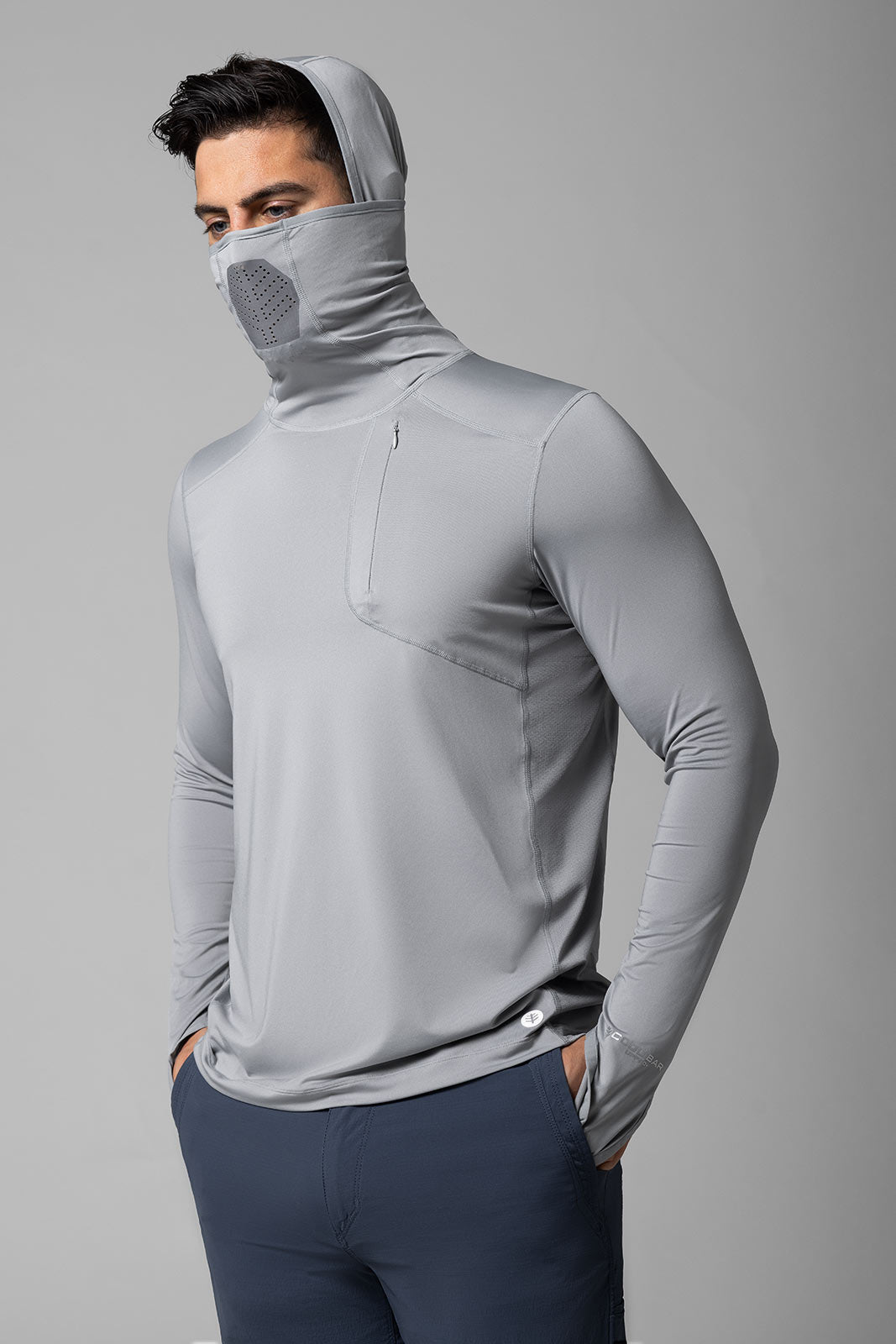 Men's Vented Andros Fishing Hoodie | Slate