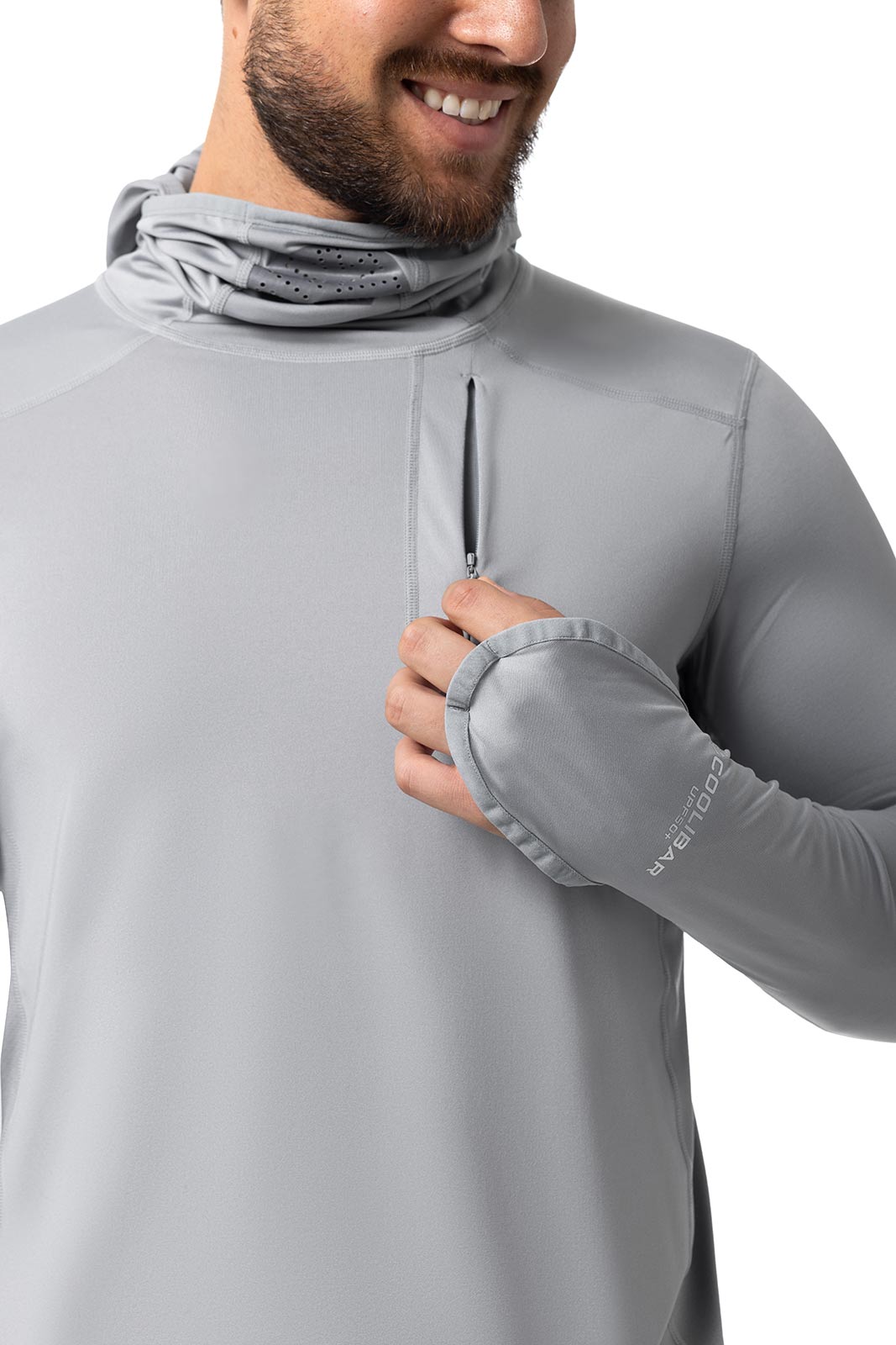 Men's Vented Andros Fishing Hoodie | Slate