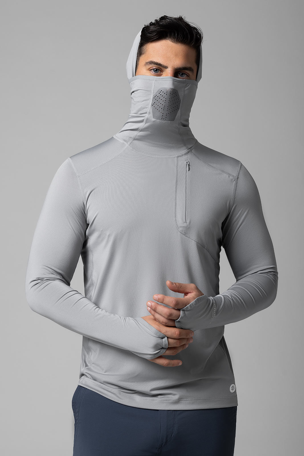 Men's Vented Andros Fishing Hoodie | Slate