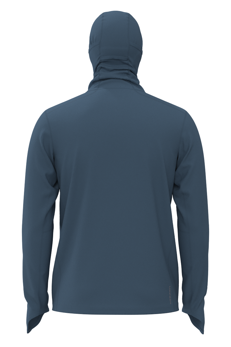 Men's Vented Andros Fishing Hoodie | Blue Dusk
