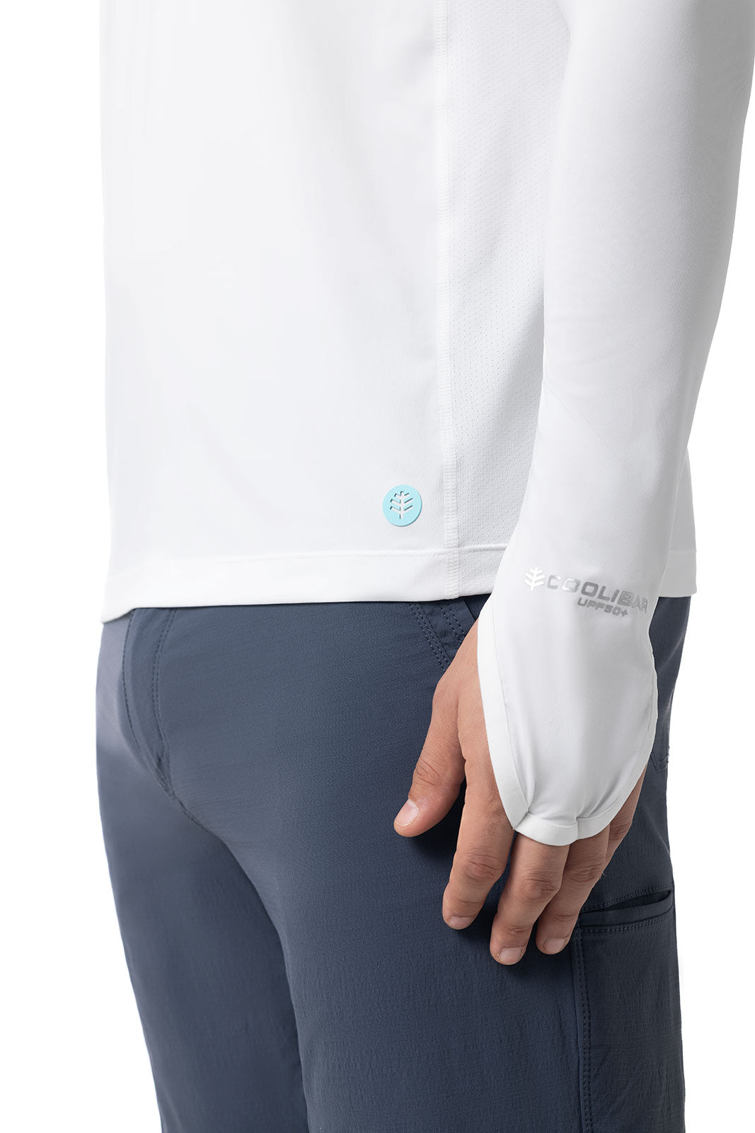 Men's Vented Andros Fishing Hoodie | White