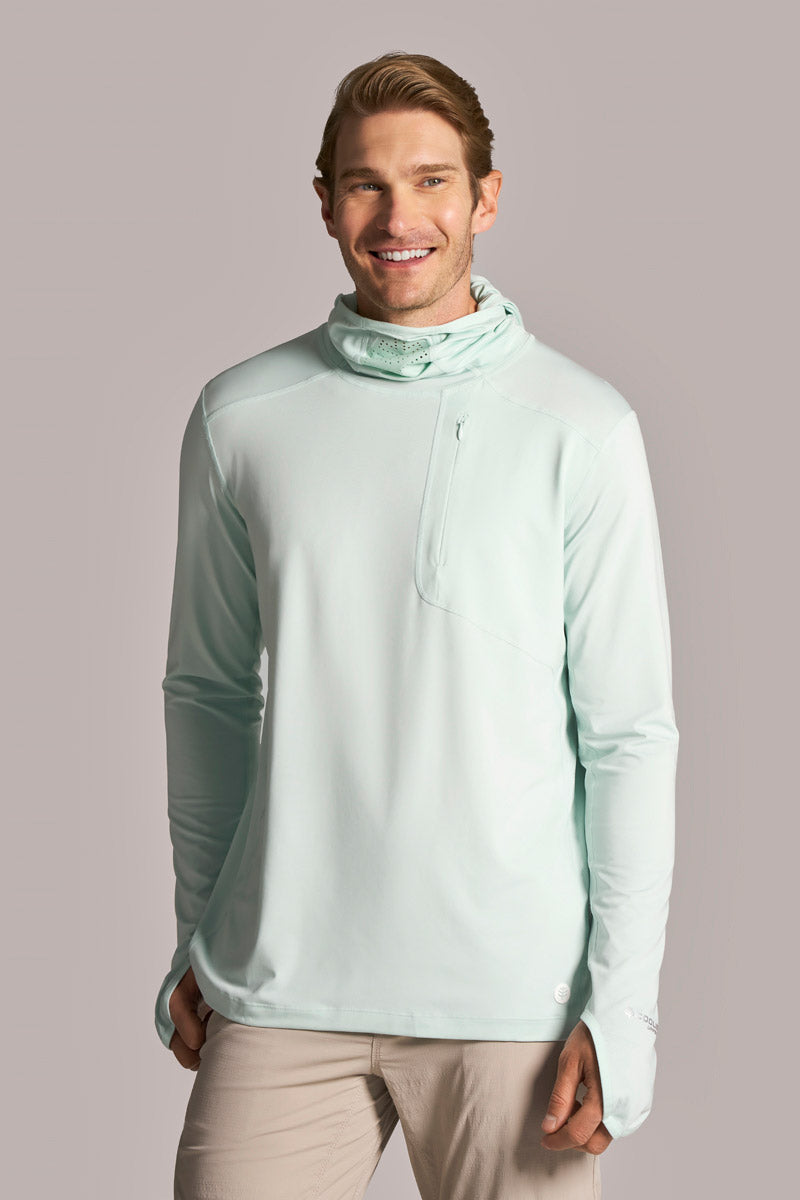 Men's Vented Andros Fishing Hoodie | Misty Aqua| June