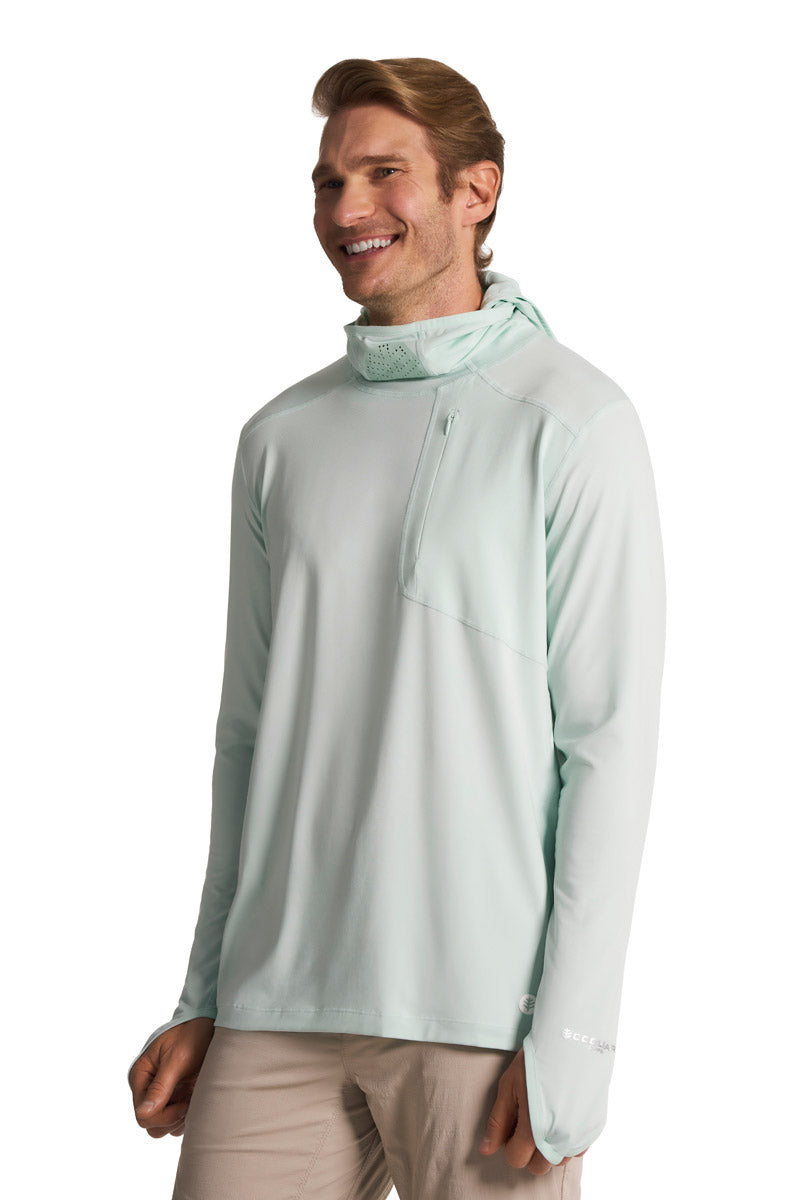 Men's Vented Andros Fishing Hoodie | Misty Aqua| June