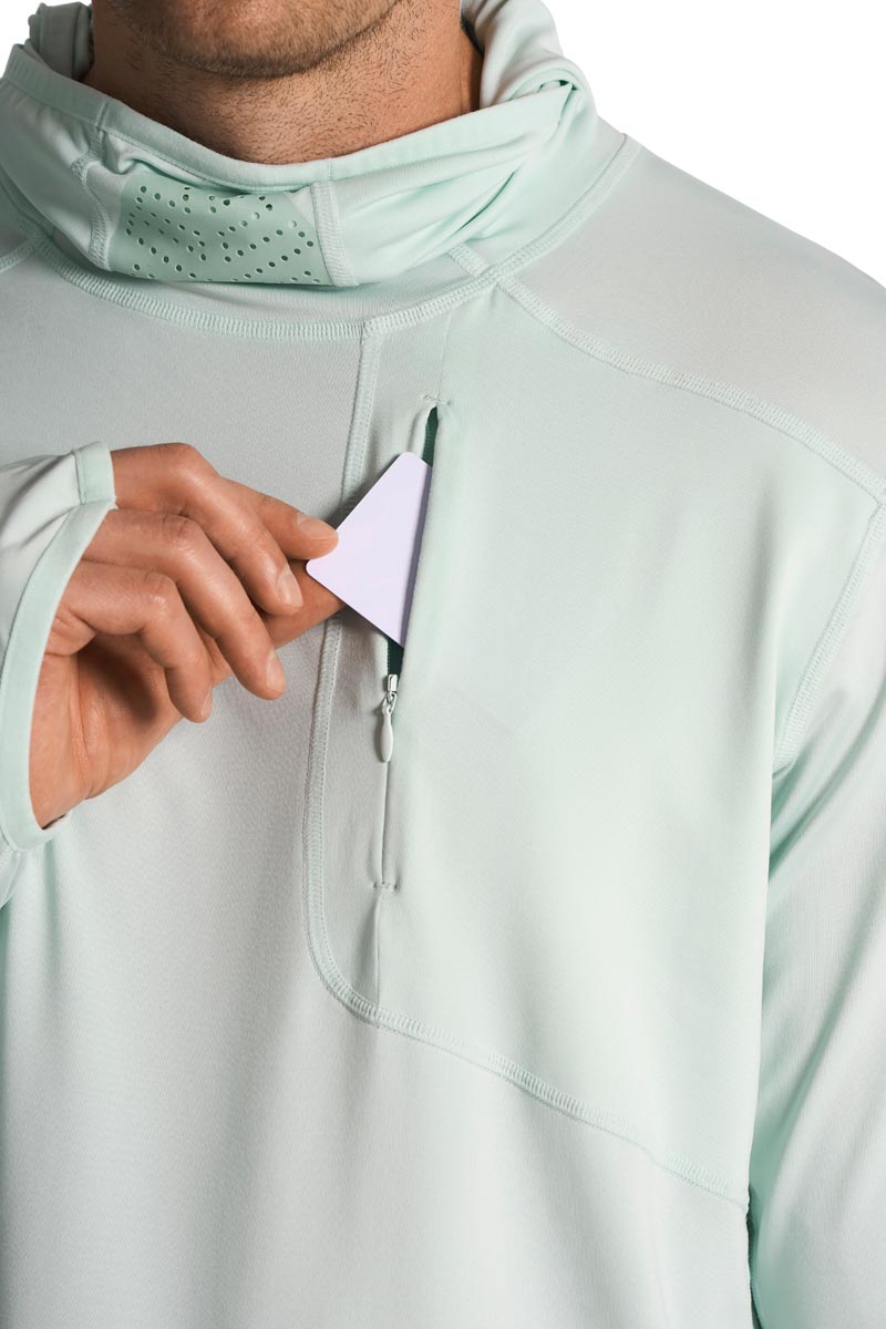 Men's Vented Andros Fishing Hoodie | Misty Aqua| June