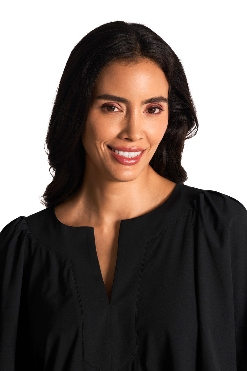 Women's Miami Spring Flutter Sleeve Blouse | Black