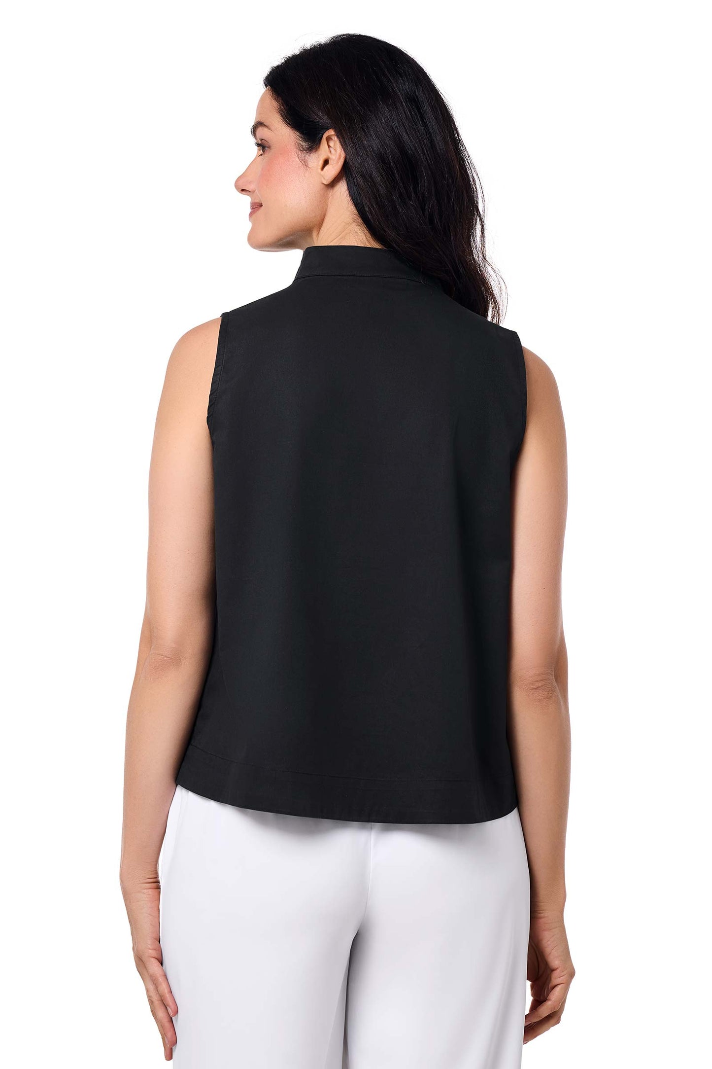 Women's Cape Coral Stand Collar Blouse | Black
