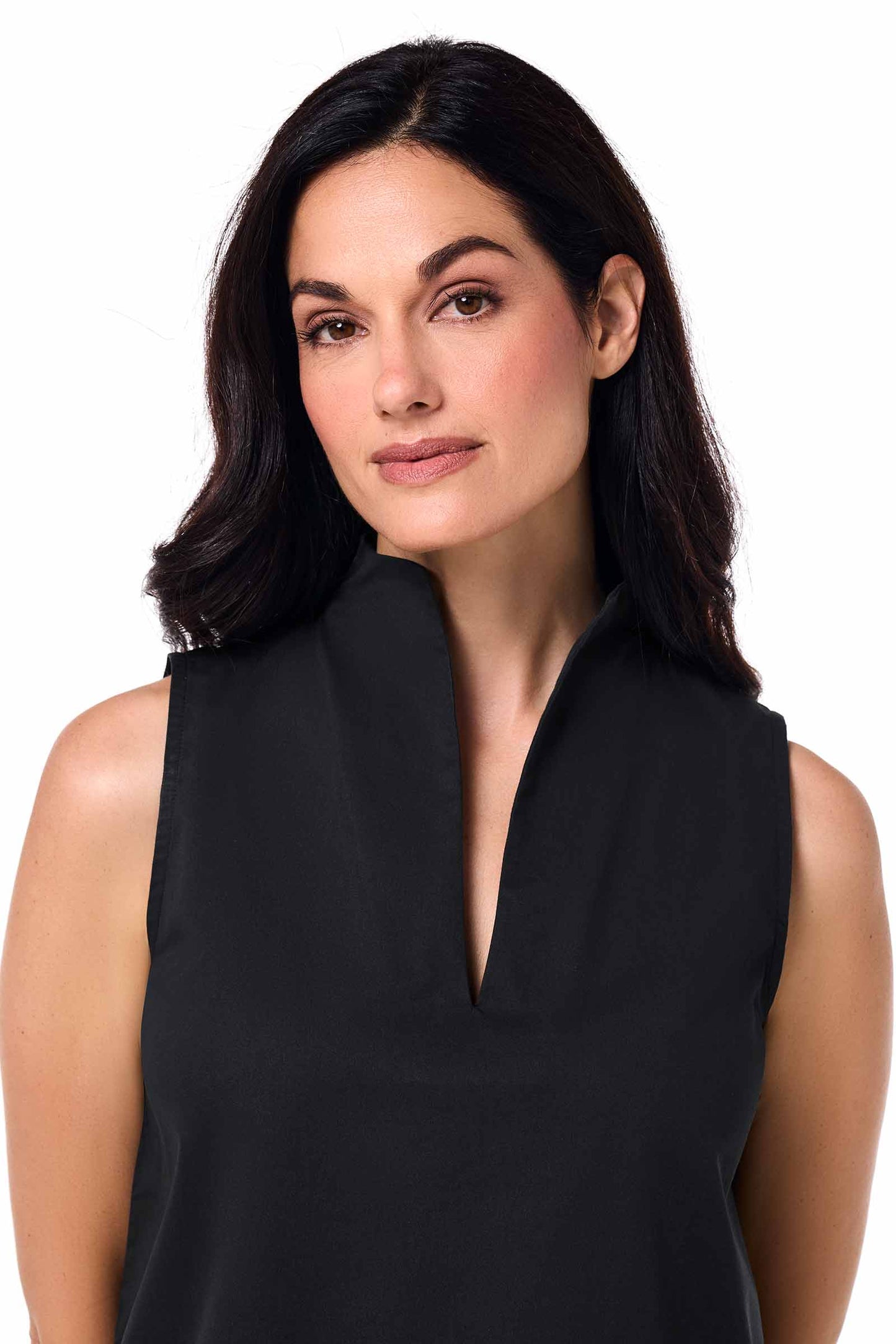 Women's Cape Coral Stand Collar Blouse | Black