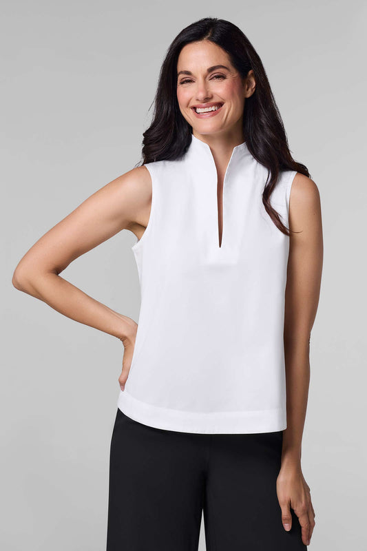 Women's Cape Coral Stand Collar Blouse | White