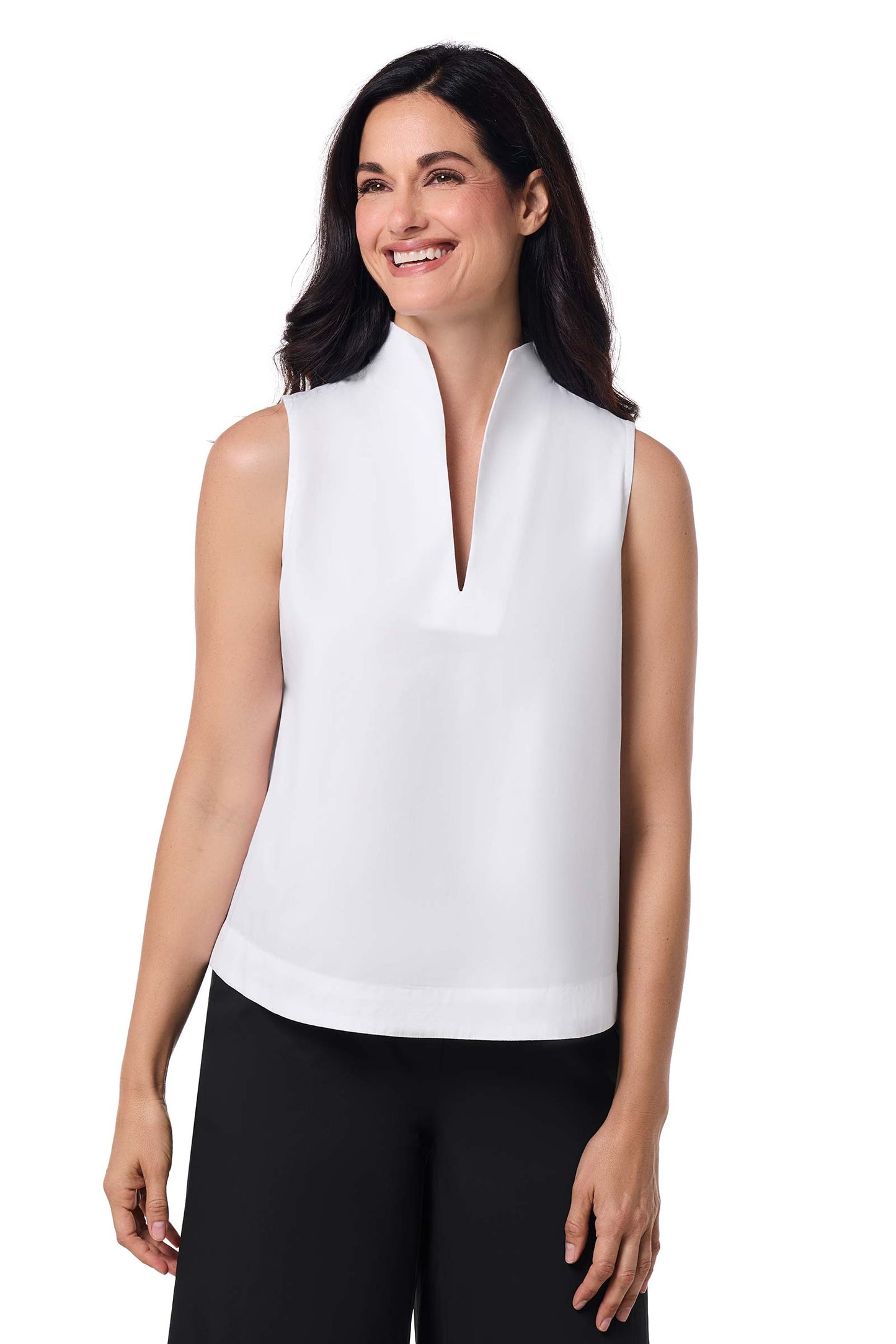 Women's Cape Coral Stand Collar Blouse | White
