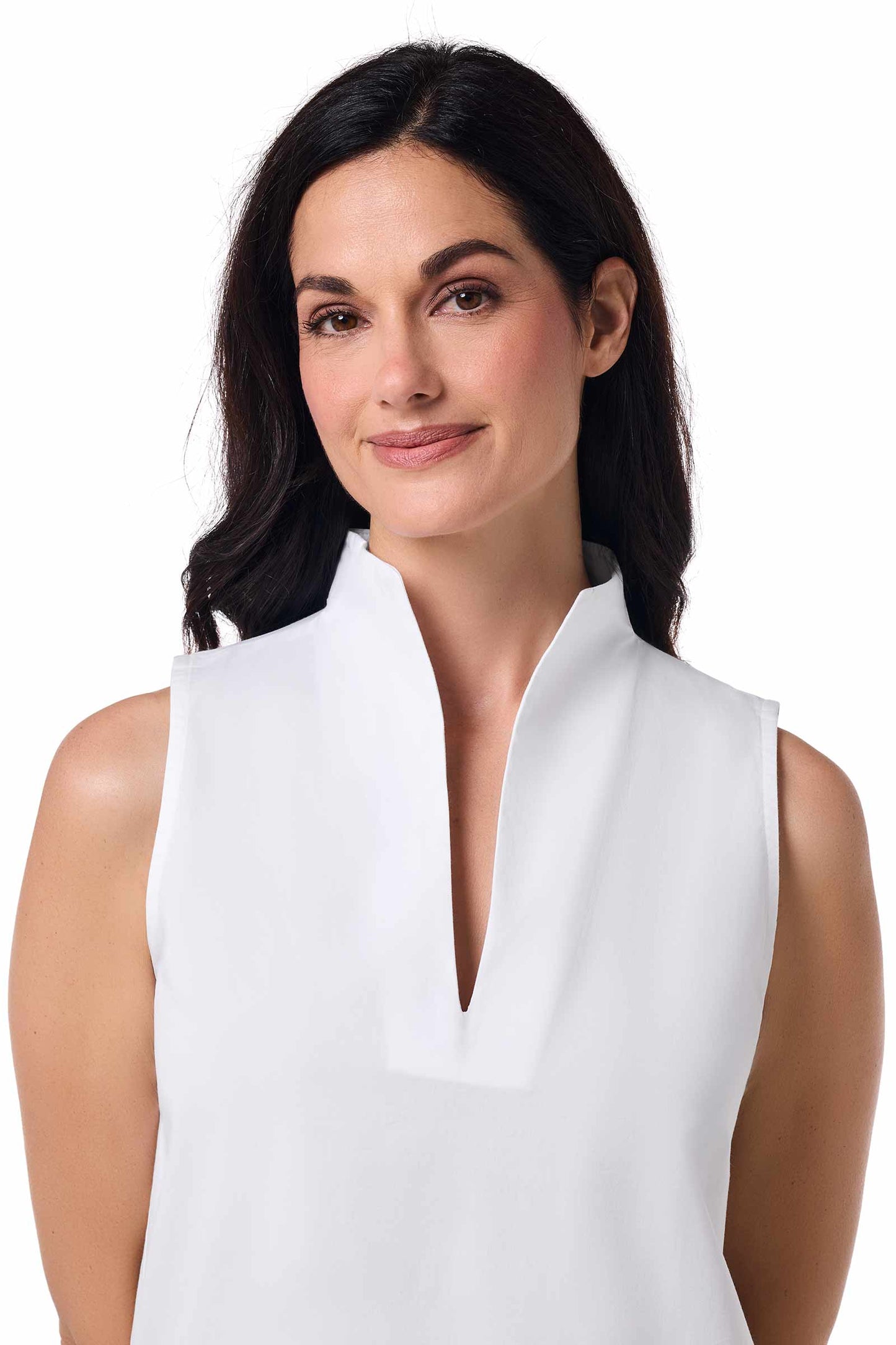 Women's Cape Coral Stand Collar Blouse | White