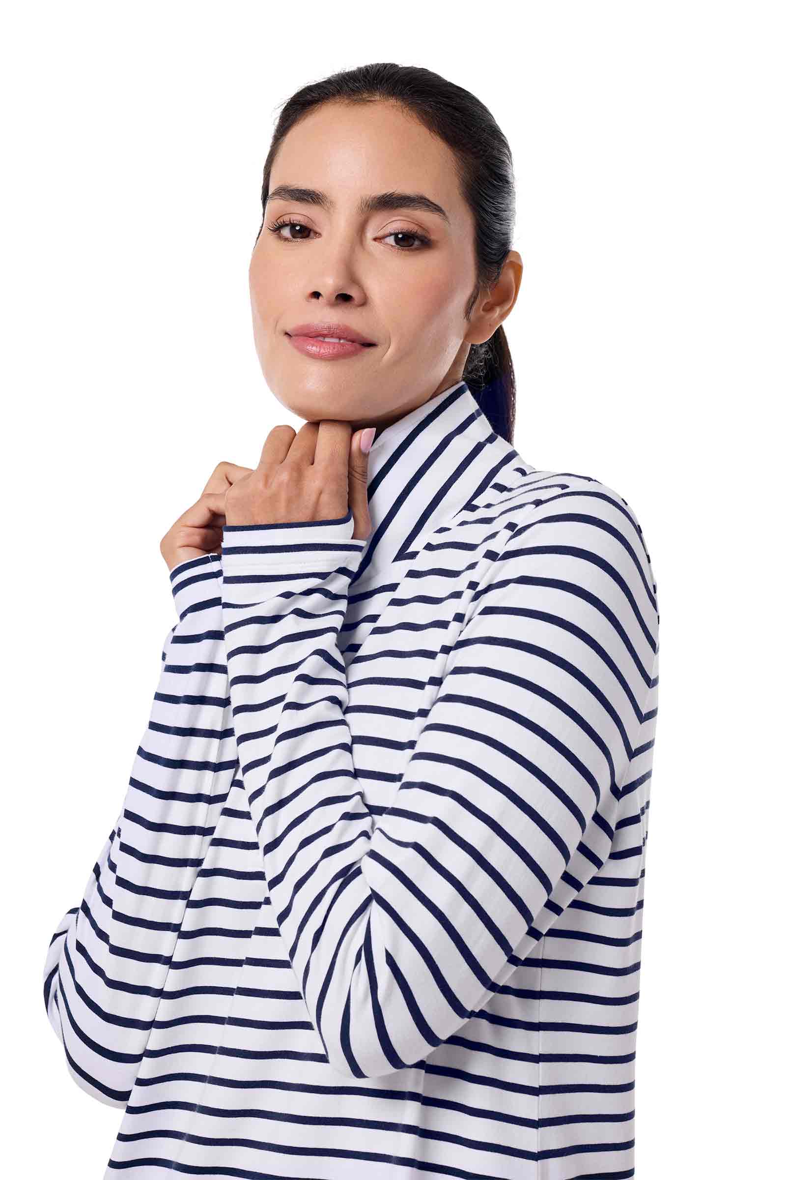 Color_White/Navy Stripe