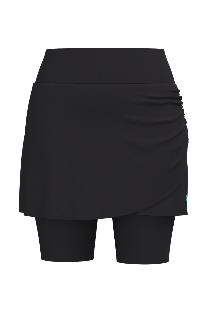 Women's Kahula Skirted Swim Shorts | Black