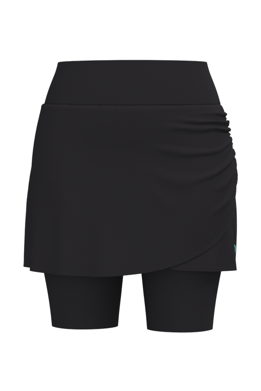 Women's Kahula Skirted Swim Shorts | Black