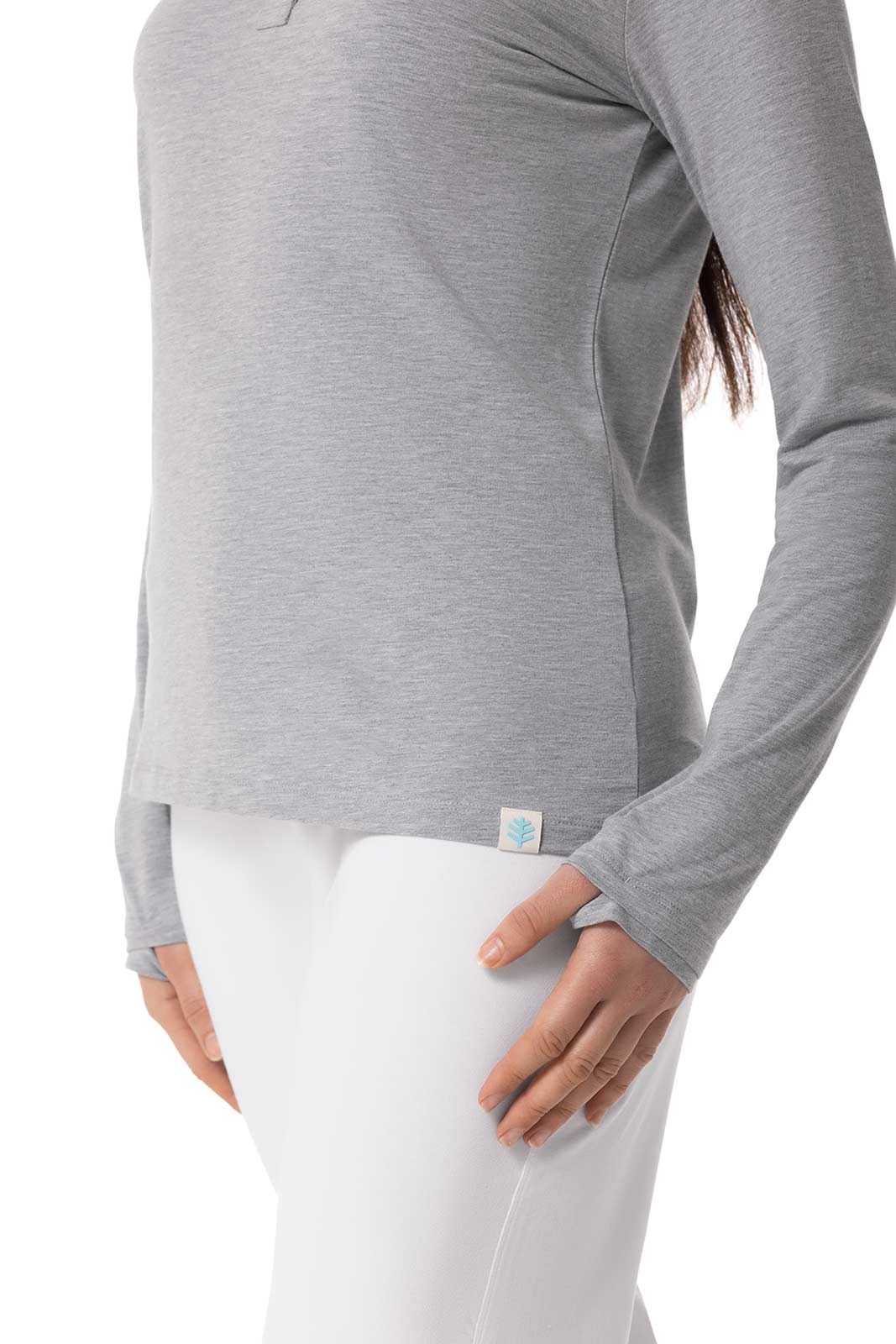 Women's Hallandale Long Sleeve Henley | Grey Heather