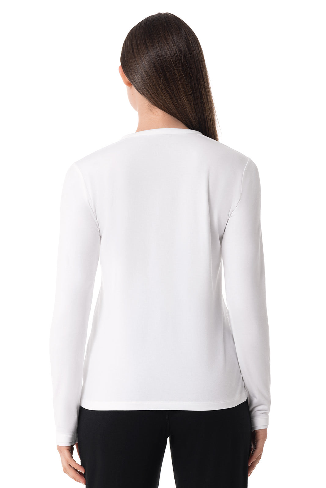 Women's Hallandale Long Sleeve Henley | White