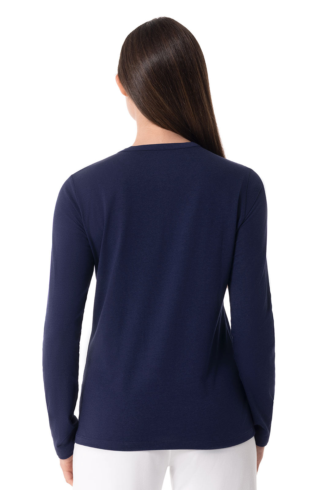 Women's Hallandale Long Sleeve Henley | Navy