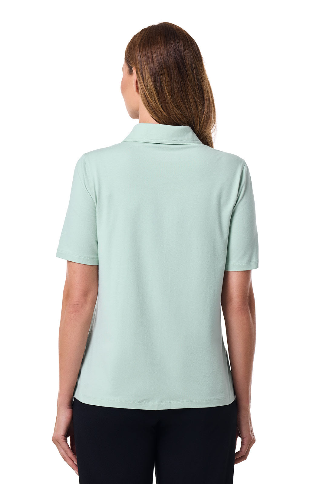 Women's Morningside Button Down Short Sleeve Shirt | Misty Aqua