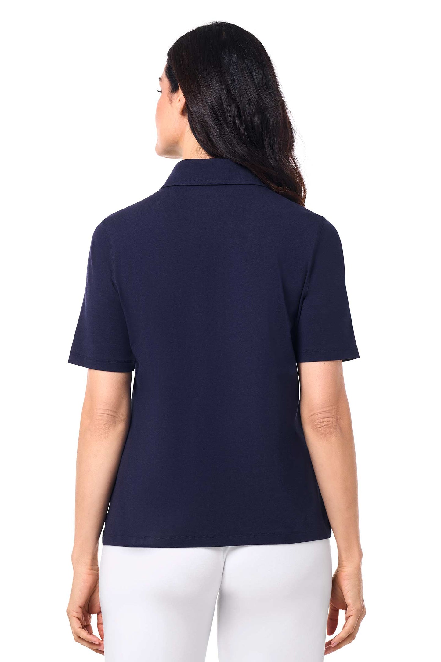 Women's Morningside Button Down Short Sleeve Shirt | Navy